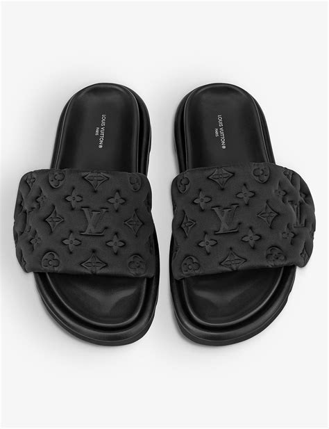 designer replica louis vuitton slides|louis vuitton denim slides.